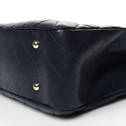 Chanel Caviar Quilted Large CC Shopping Tote Navy 10 of 10