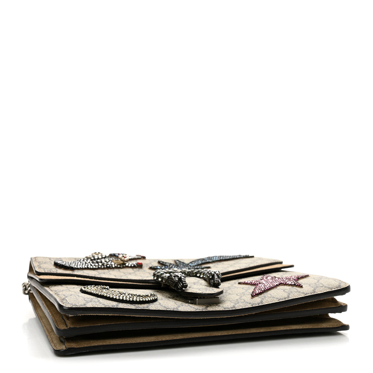 Gucci GG Supreme Monogram Shooting Star Embroidered Medium Dionysus Shoulder Bag Beige 4 of 11