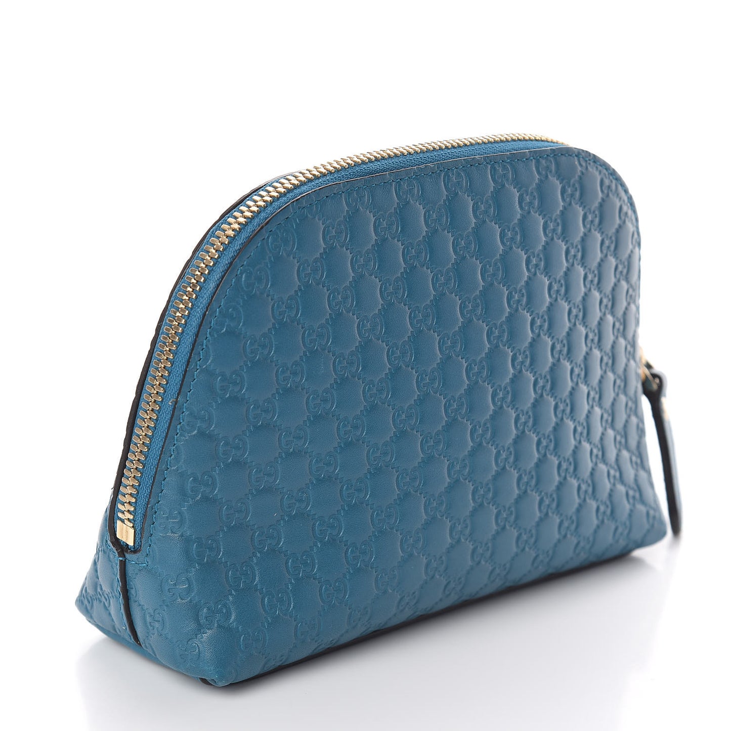 Microguccissima GG Cosmetic Case Deep Cobalt