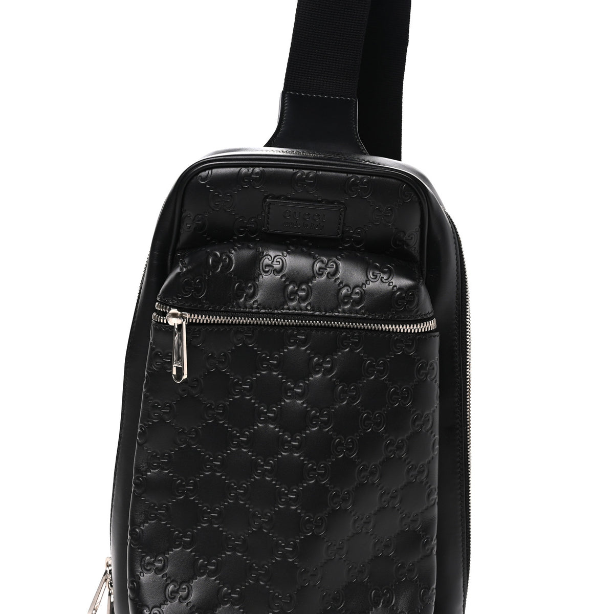 Guccissima Sling Backpack Black