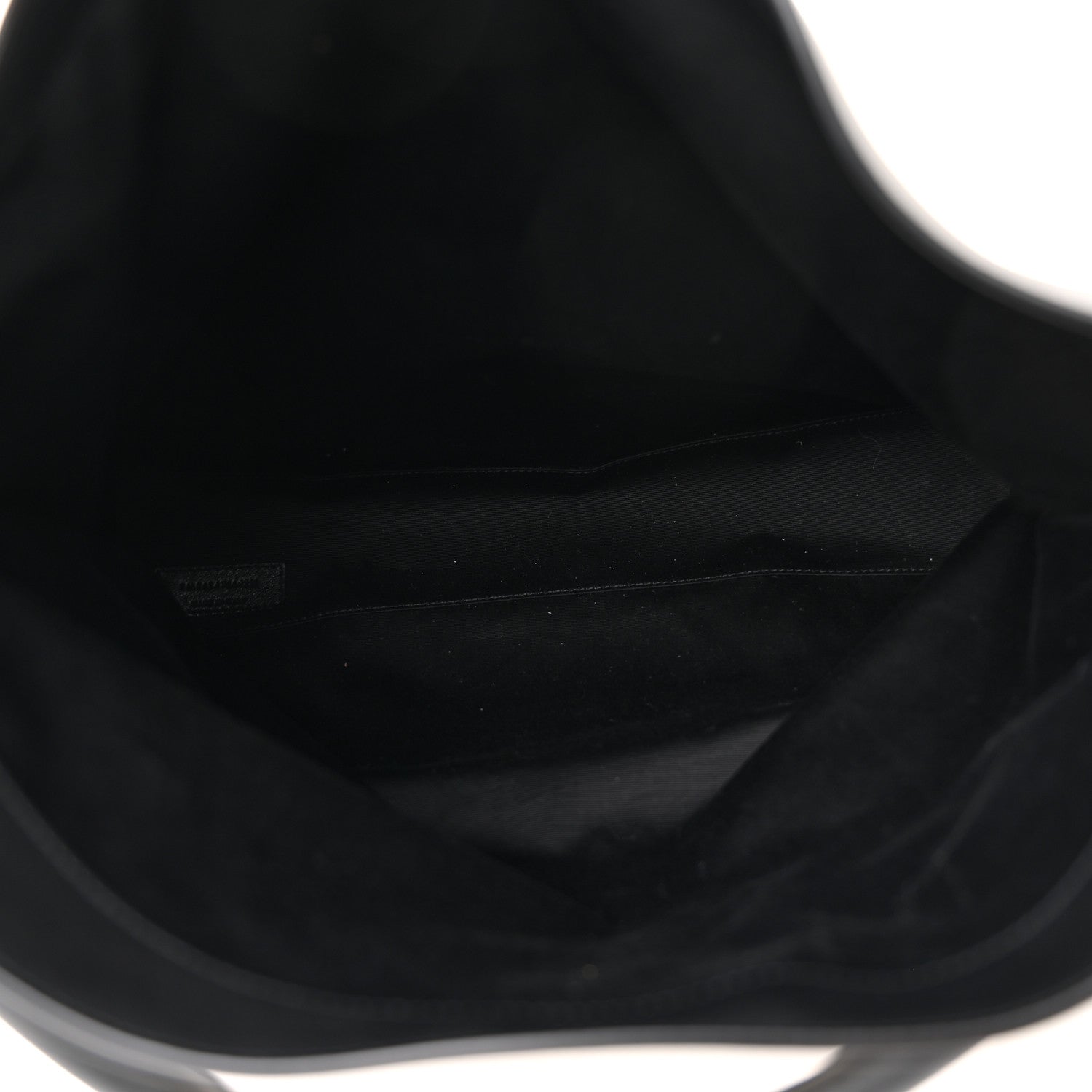 Saint Laurent Canvas Calfskin Tag Hobo White Black 6 of 13