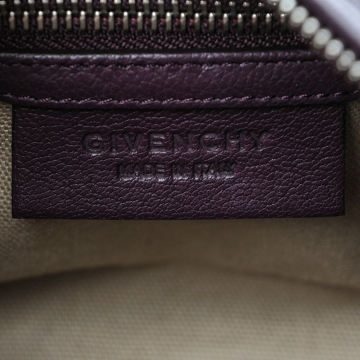 Sugar Goatskin Mini Pandora Dark Purple