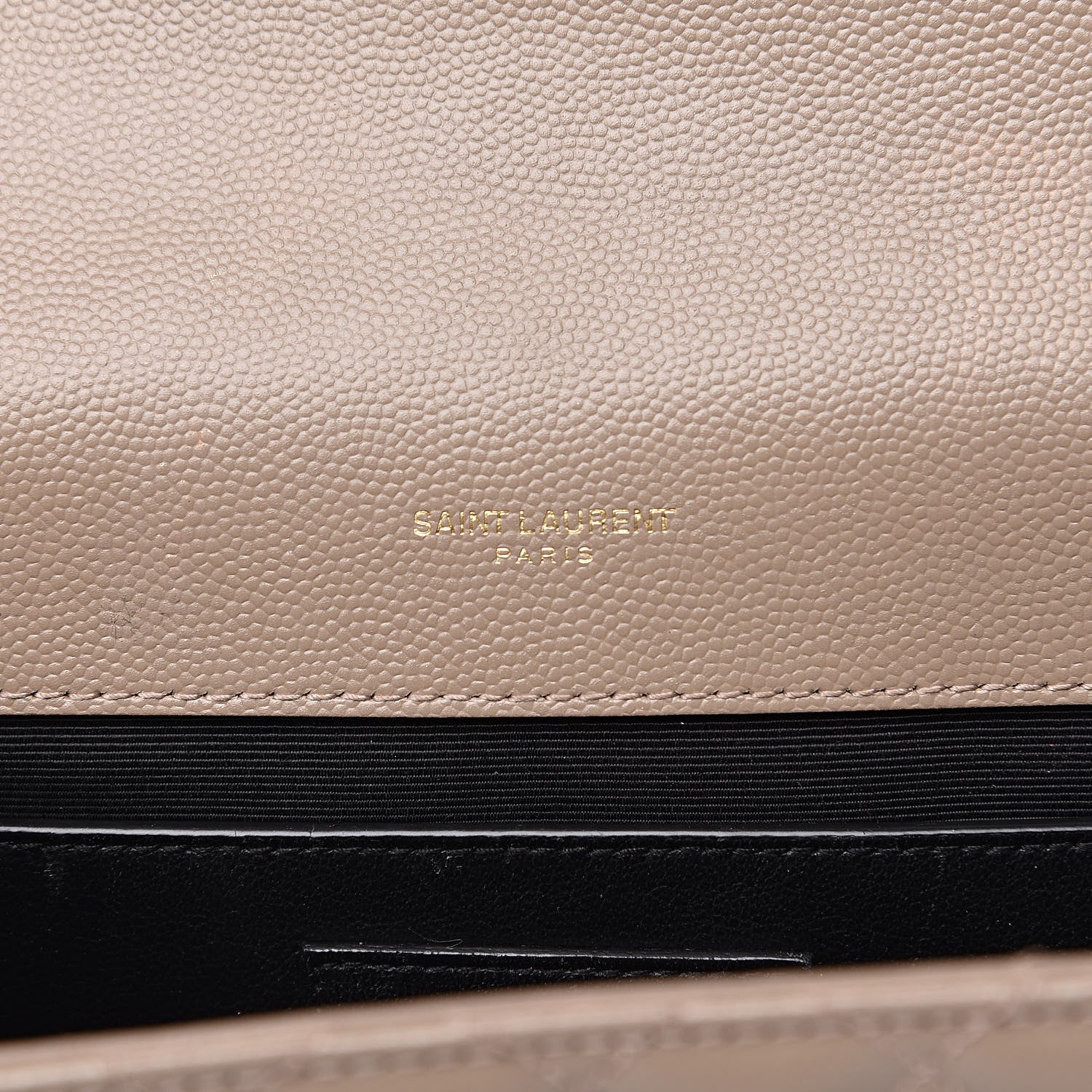 Saint Laurent Grain De Poudre Textured Mixed Matelasse Medium Triquilt Monogram Satchel Taupe 6 of 10