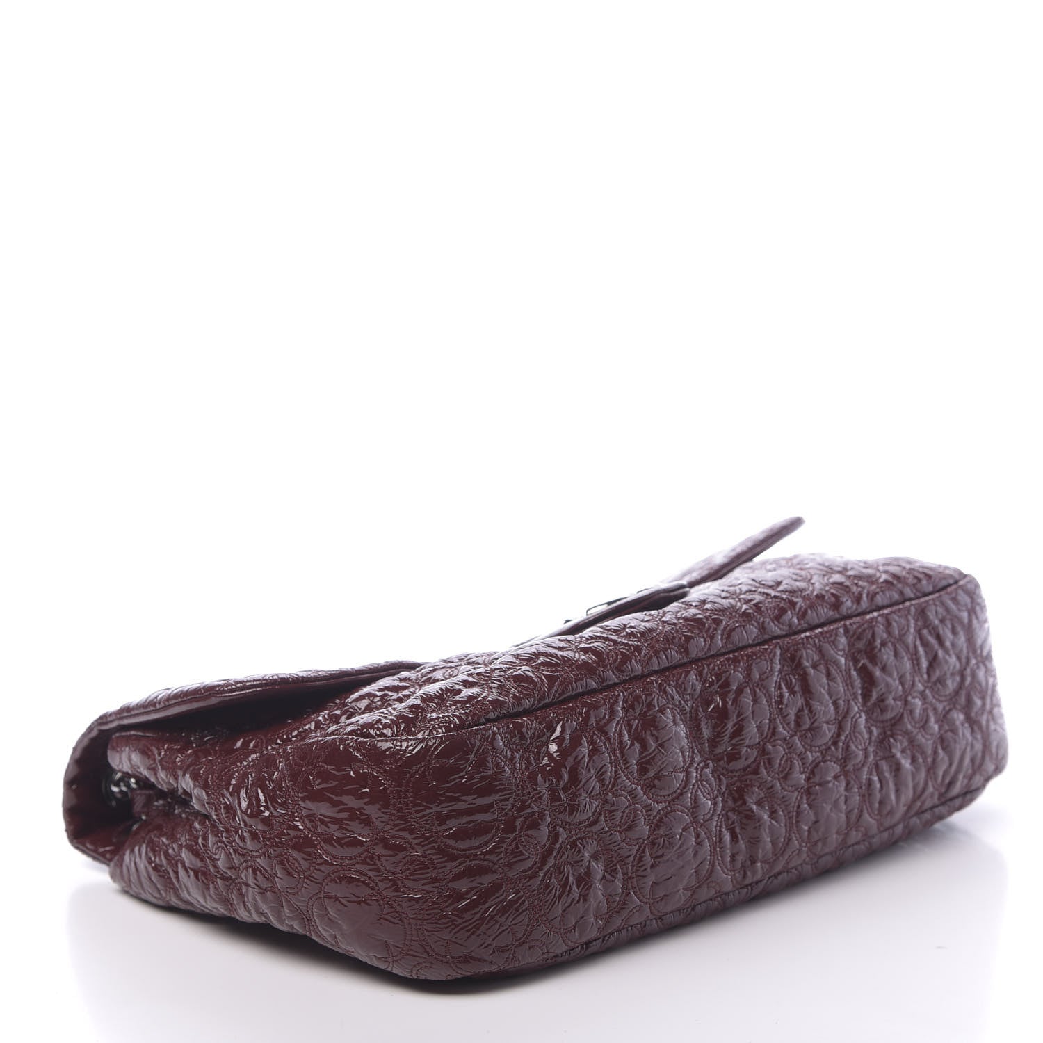 Chanel Vinyl Rock In Moscow Single Flap Dark Red 4 of 10