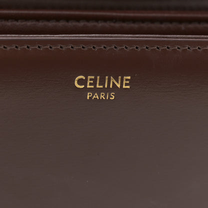 Celine Shiny Calfskin Medium Triomphe Chestnut 6 of 11