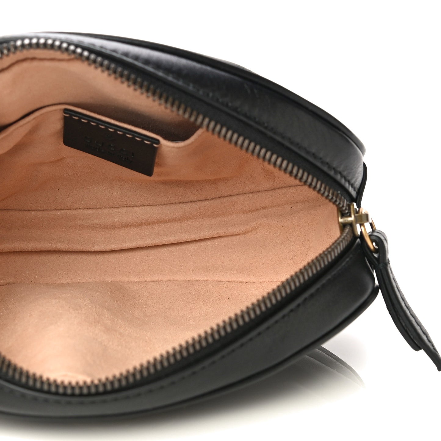 Calfskin Matelasse GG Marmont Belt Bag 75 30 Black