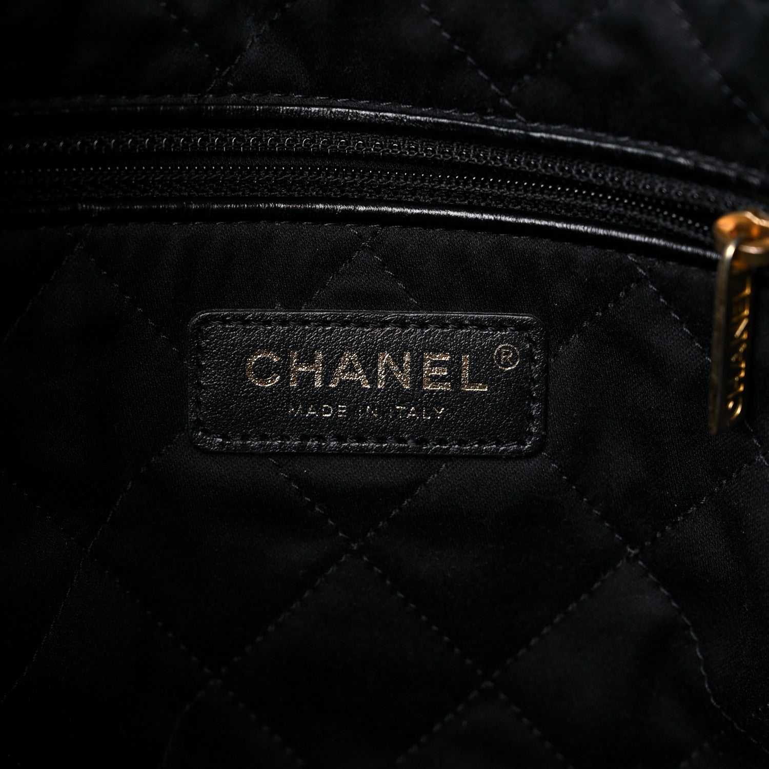 Chanel Shiny Calfskin Quilted Small Chanel 22 Black 7 of 11