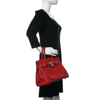 Hermes Epsom Birkin 30 Rouge Casaque 2 of 12