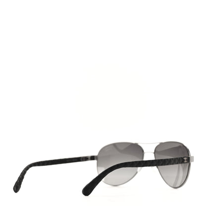 Chanel Aviator Polarized Sunglasses 4204-Q Black 4 of 7