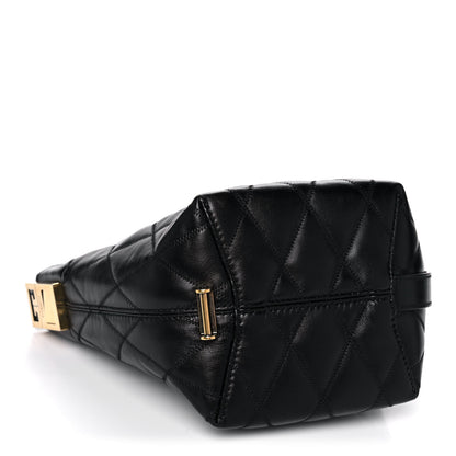 Givenchy Lambskin Quilted Mini GV Bucket Bag Black 4 of 13