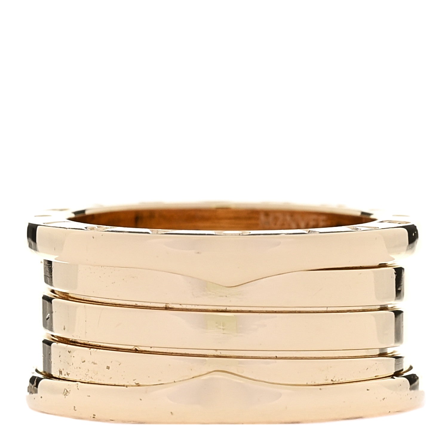 Bulgari 18K Yellow Gold B.Zero1 Four-Band Ring 54 6.75 3 of 6