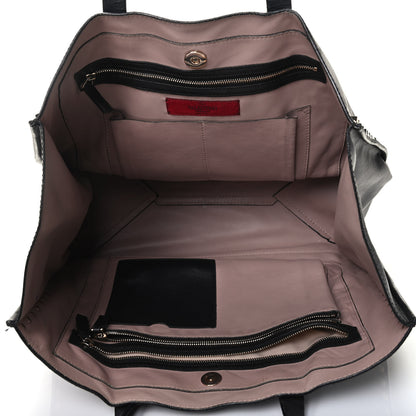 Valentino Garavani Nappa Medium Rockstud Soft Tote Black 5 of 12