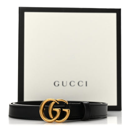 Gucci Calfskin Double G 20mm Belt 75 30 Black 7 of 7