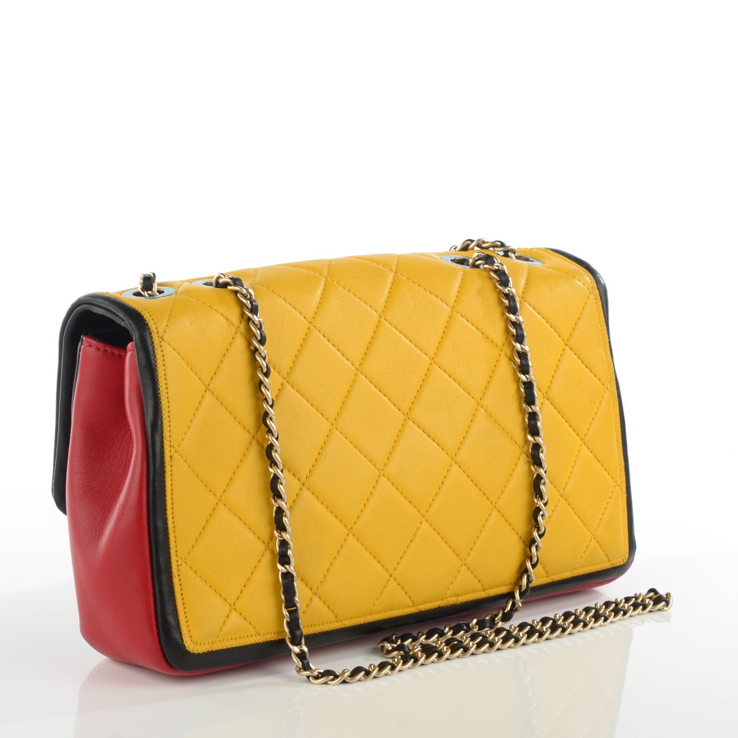 Chanel Lambskin Quilted Medium Graphic Flap Multicolor 3 of 8