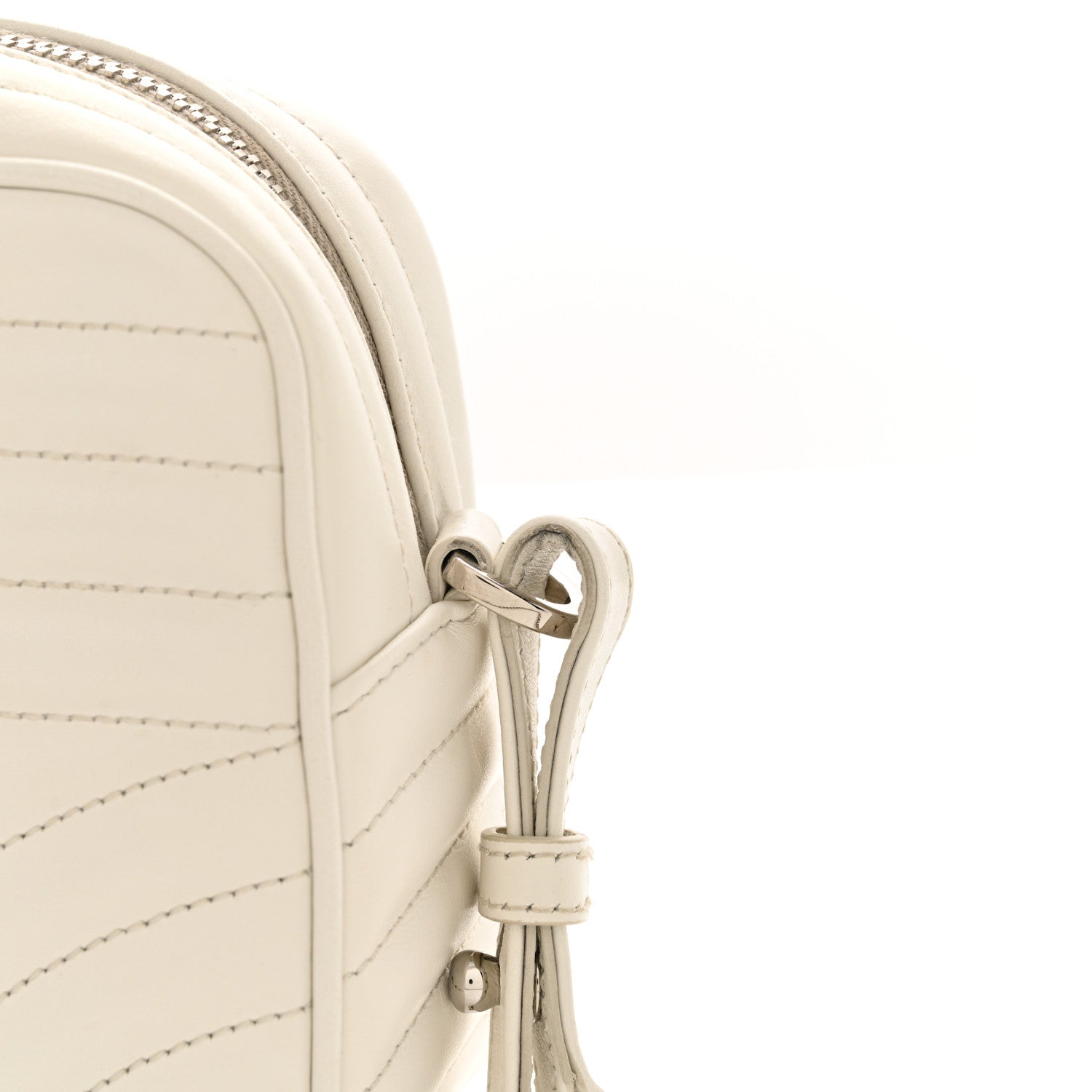 Prada Soft Calfskin Diagramme Crossbody Bag White 13 of 13