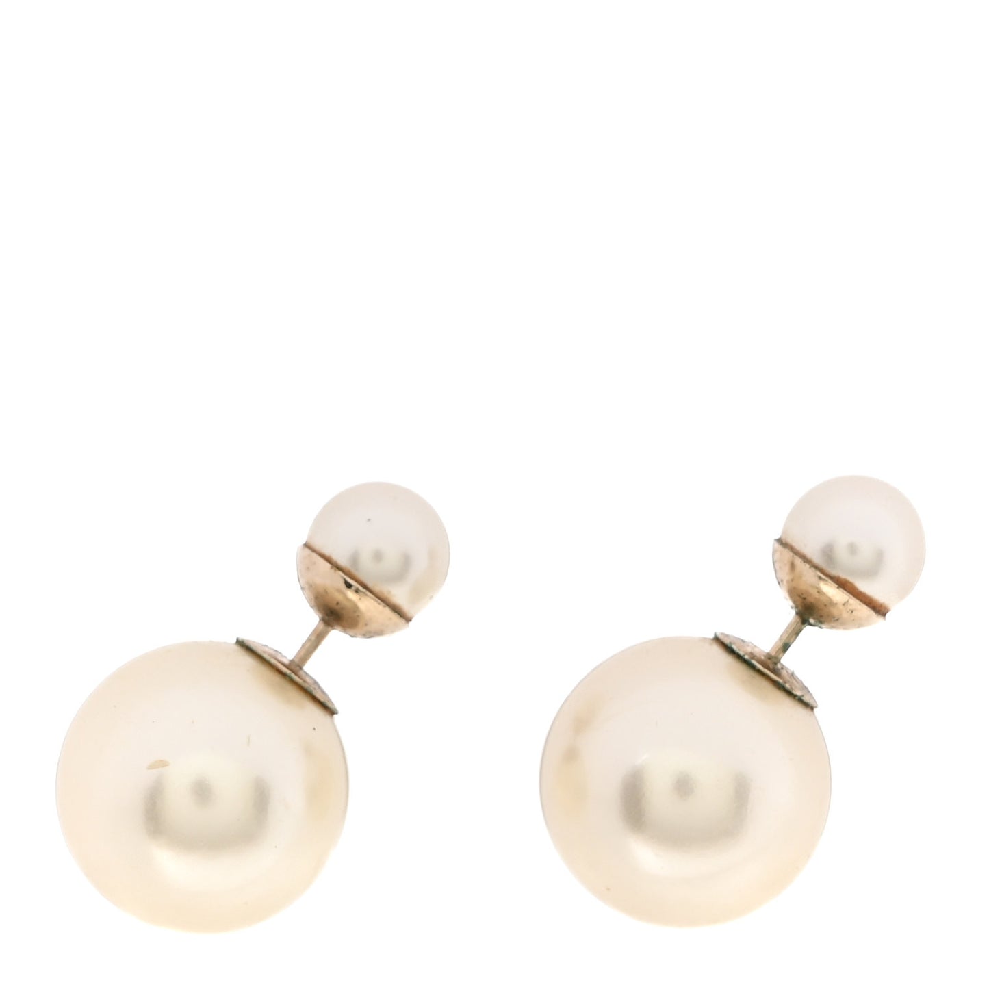 Pearl Mise En Dior Tribal Earrings Gold