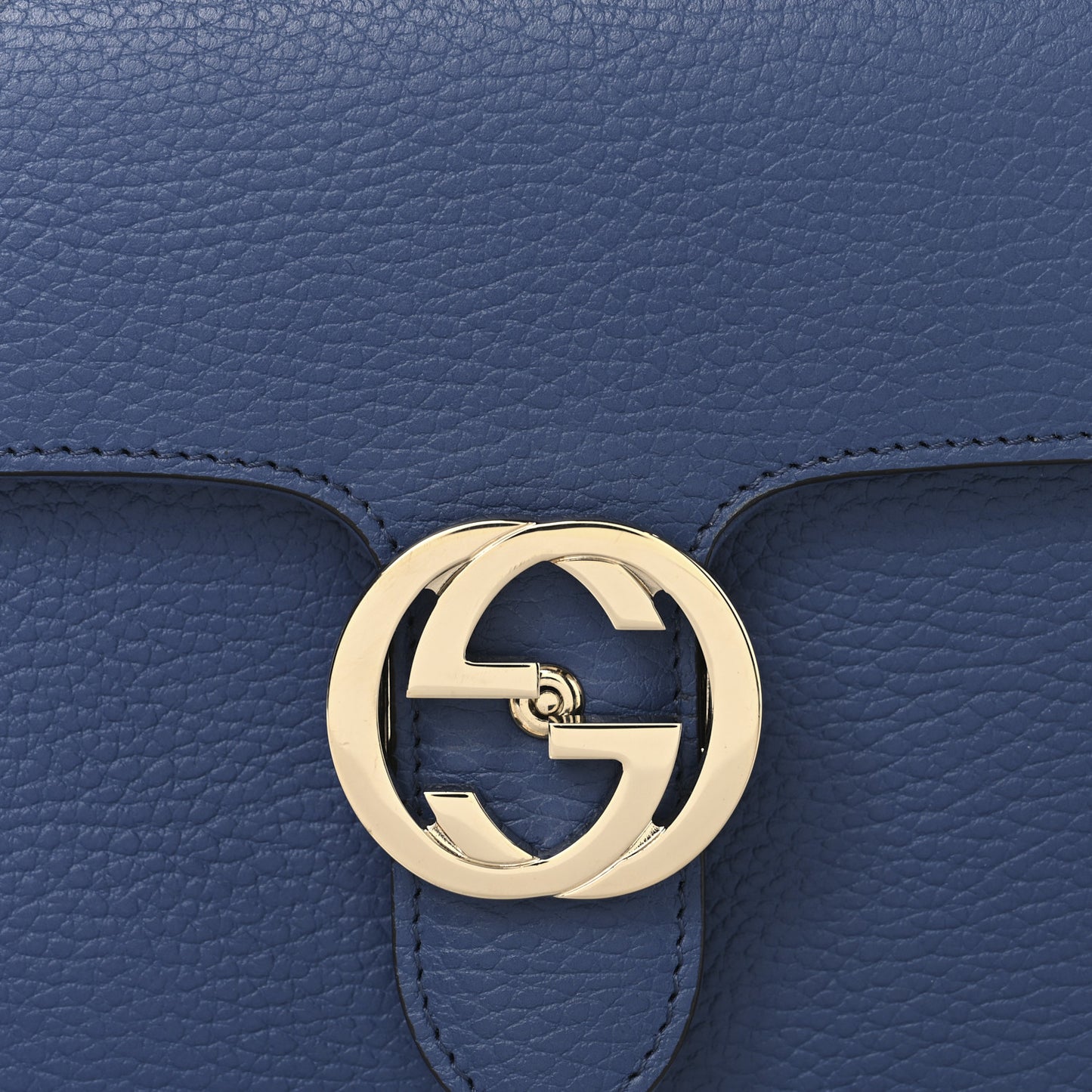 Dollar Calfskin Small Interlocking G Shoulder Bag Caspian
