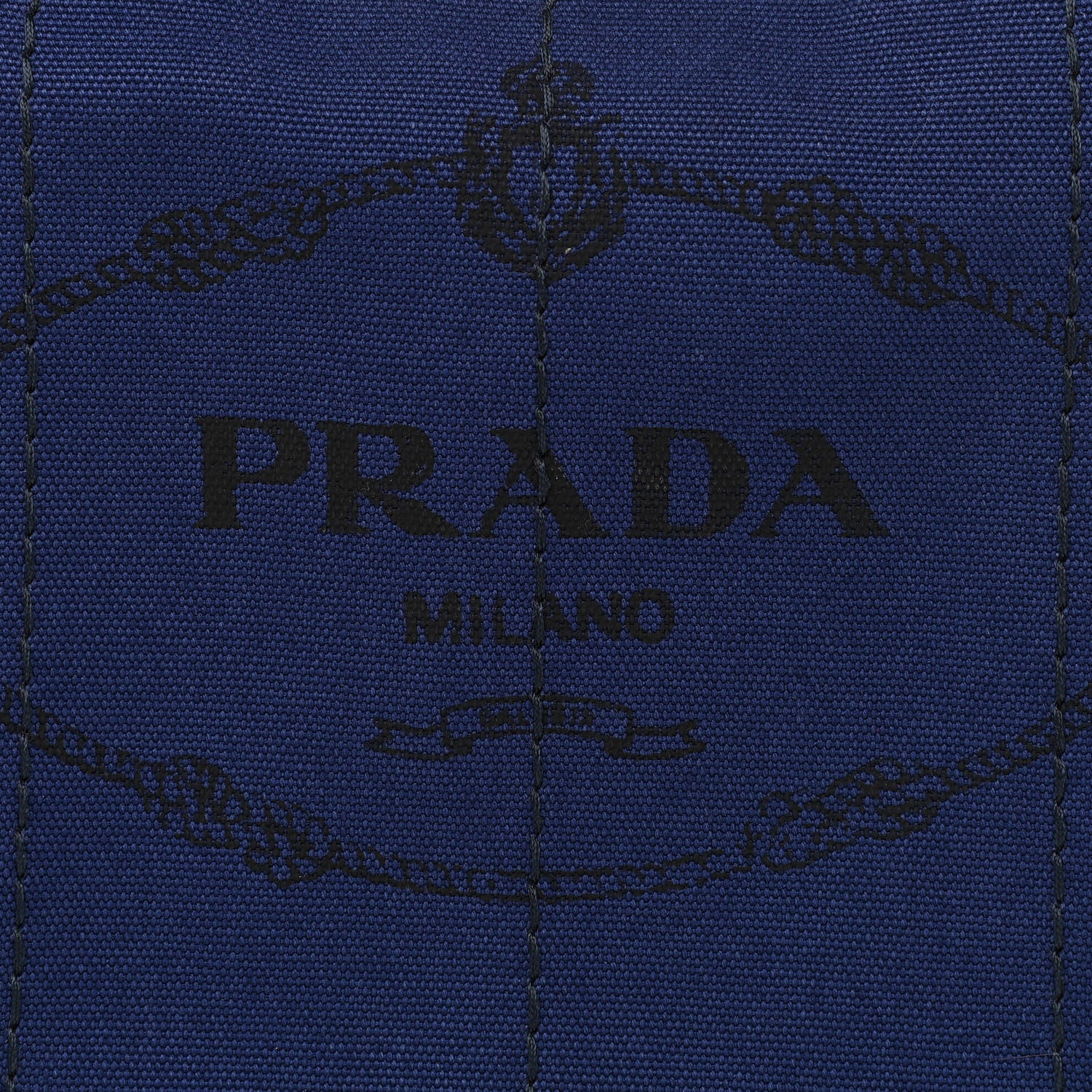 Prada Canapa Small Logo Tote Blue 8 of 8