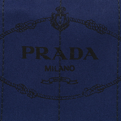 Prada Canapa Small Logo Tote Blue 8 of 8
