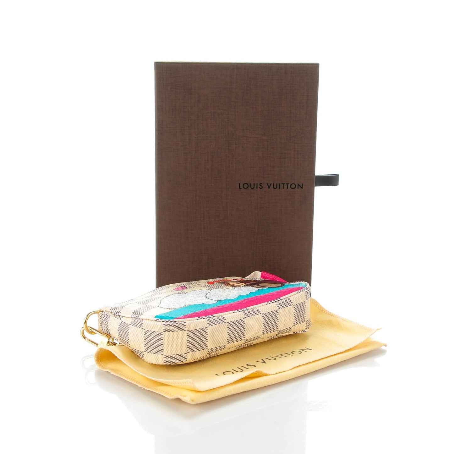 Damier Azur 2015 Christmas Animation Mini Pochette Accessories