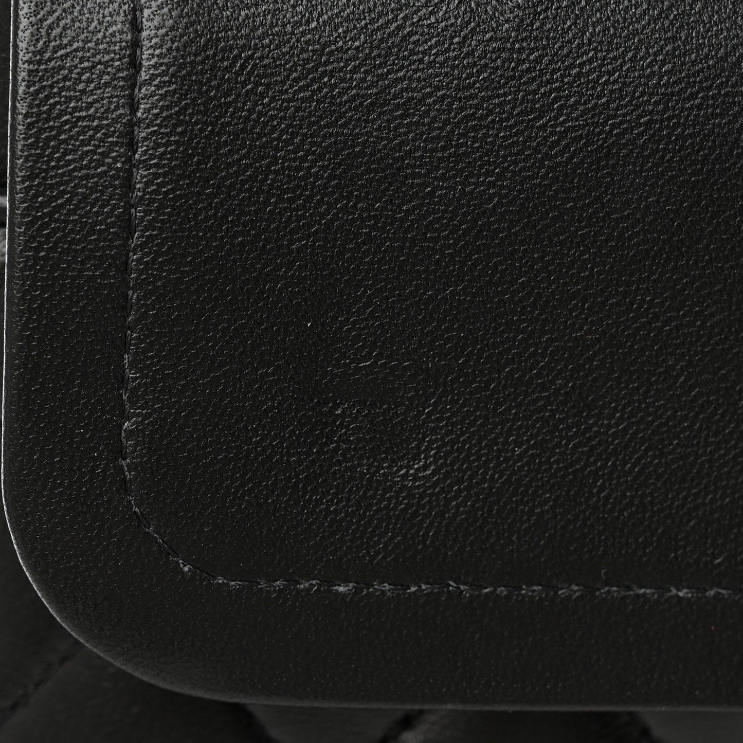 Lambskin Quilted Medium Rue Cambon Charms Double Flap Black
