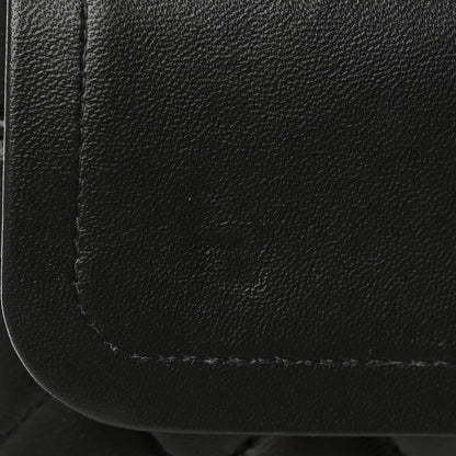 Chanel Lambskin Quilted Medium Rue Cambon Charms Double Flap Black 11 of 14
