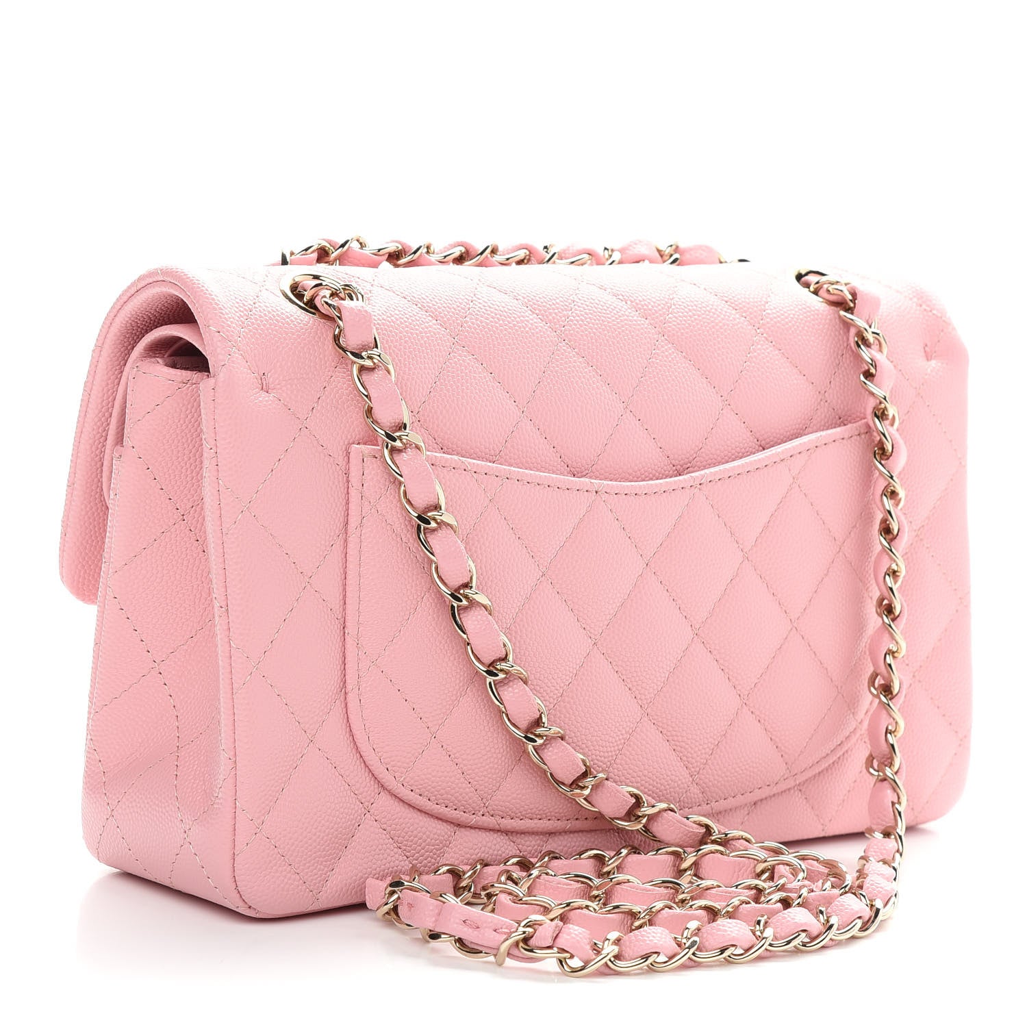 Chanel Caviar Quilted Small Double Flap Pink 3 of 9