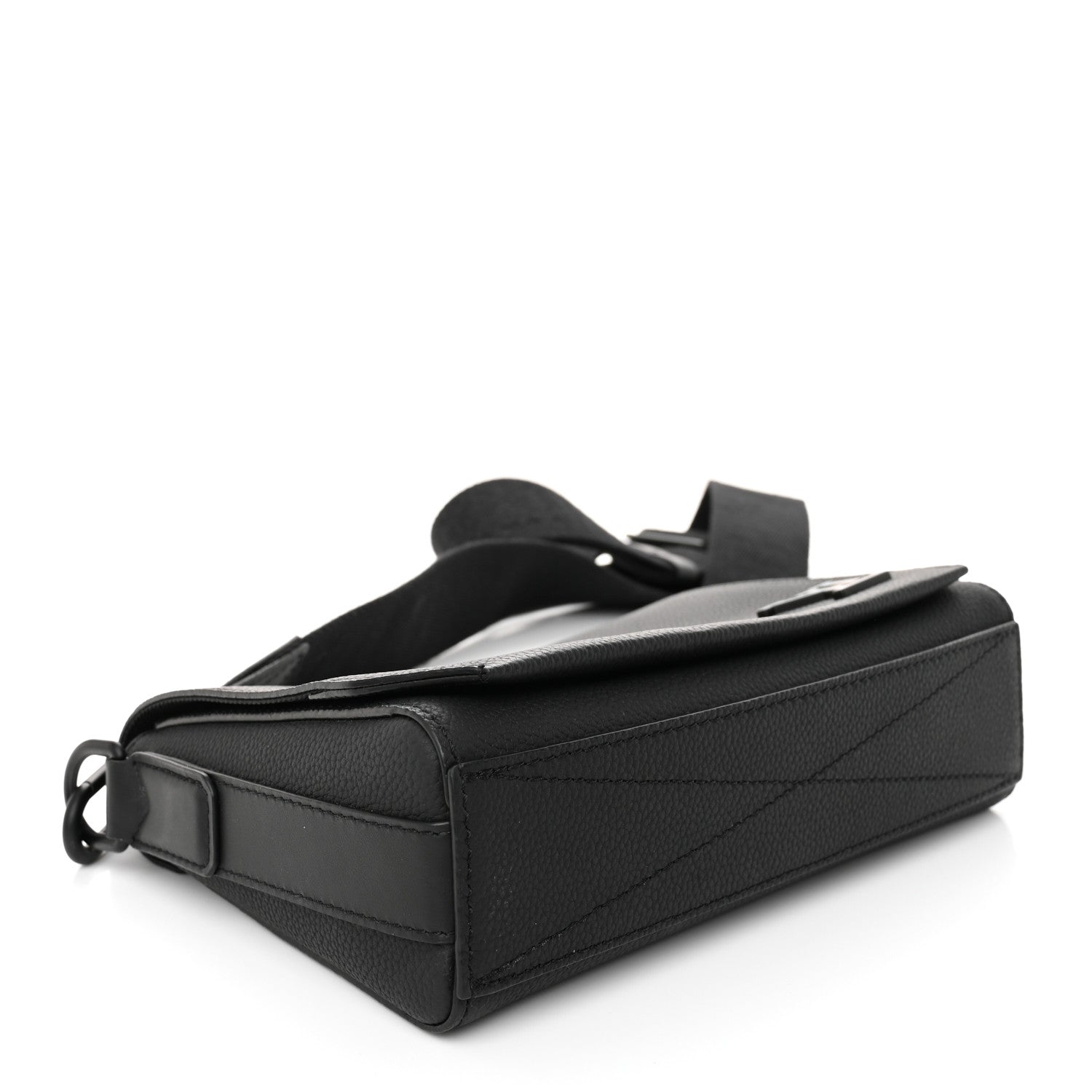 Louis Vuitton Calfskin Aerogram Takeoff Messenger PM Black 4 of 9