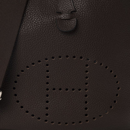 Hermes Taurillon Clemence Evelyne III PM Chocolate 10 of 10