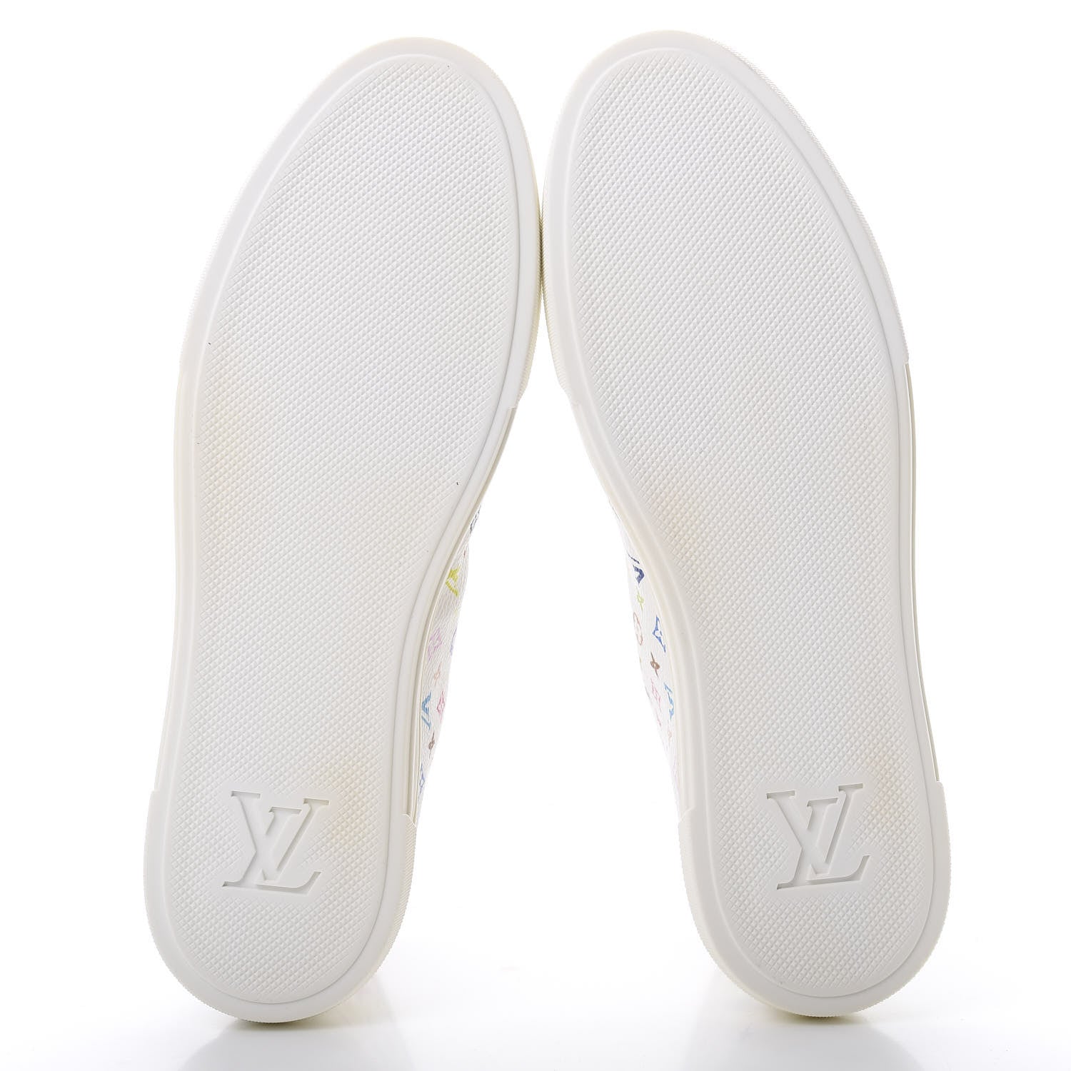 Louis Vuitton Monogram Multicolor High Top Sneakers 39 White 5 of 7