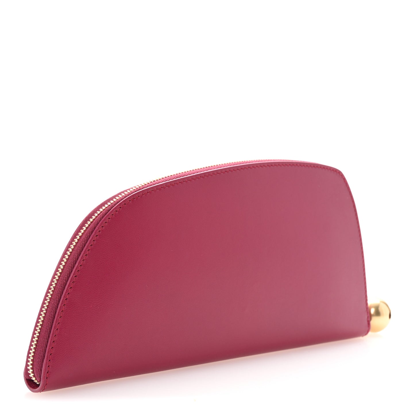 Calfskin Shield Zip Pouch Wallet Ripple