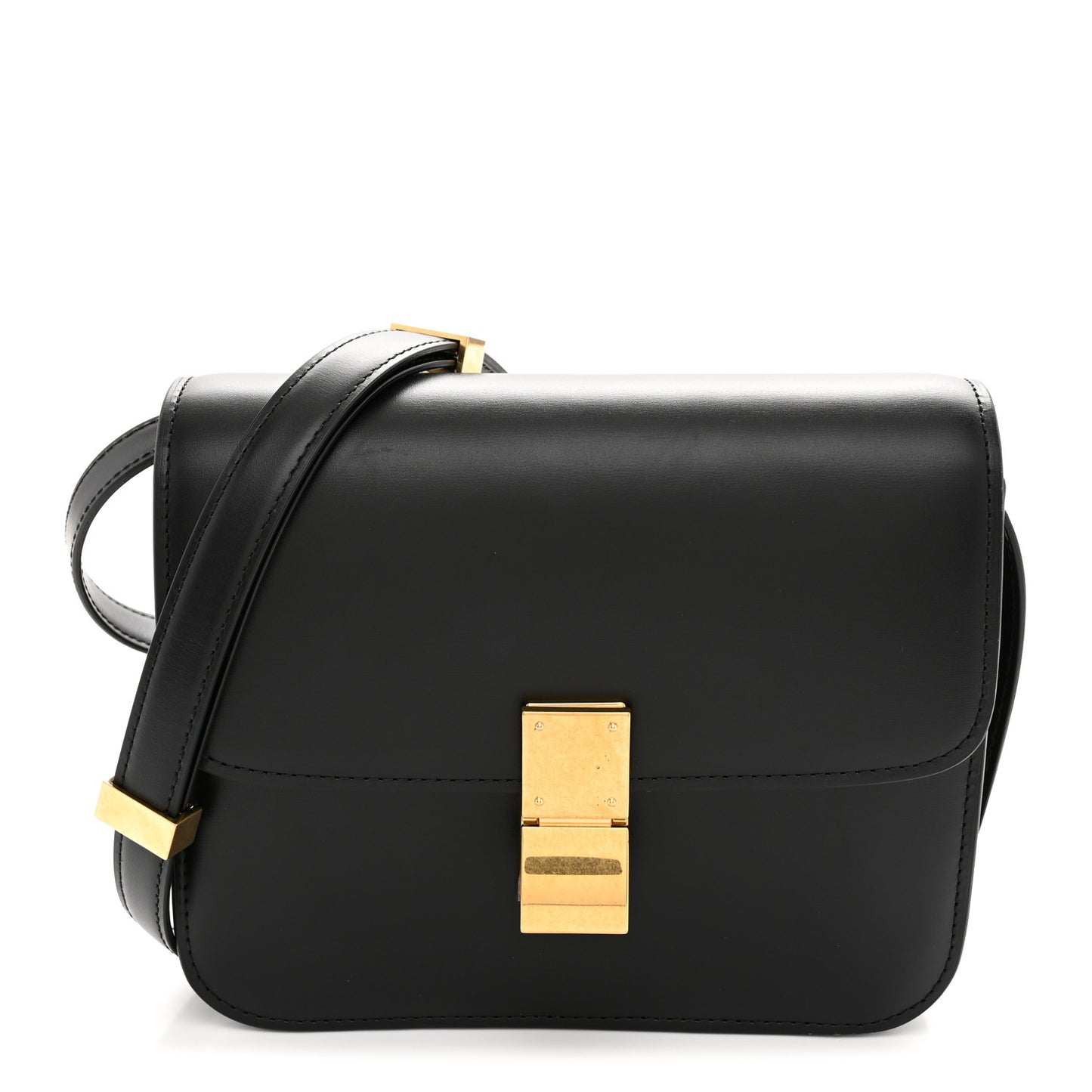 Box Calfskin Teen Classic Box Flap Black