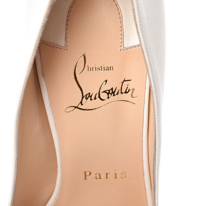 Christian Louboutin Kid Bareta 120 Pumps 37 Neige Light Gold 7 of 8