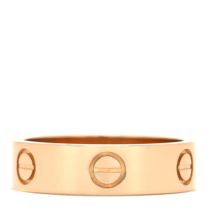 Cartier 18K Yellow Gold 5.5mm LOVE Ring 56 7.5 3 of 4