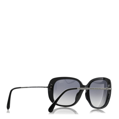 Chanel Polarized Crystal CC Sunglasses 5292 Black 4 of 8