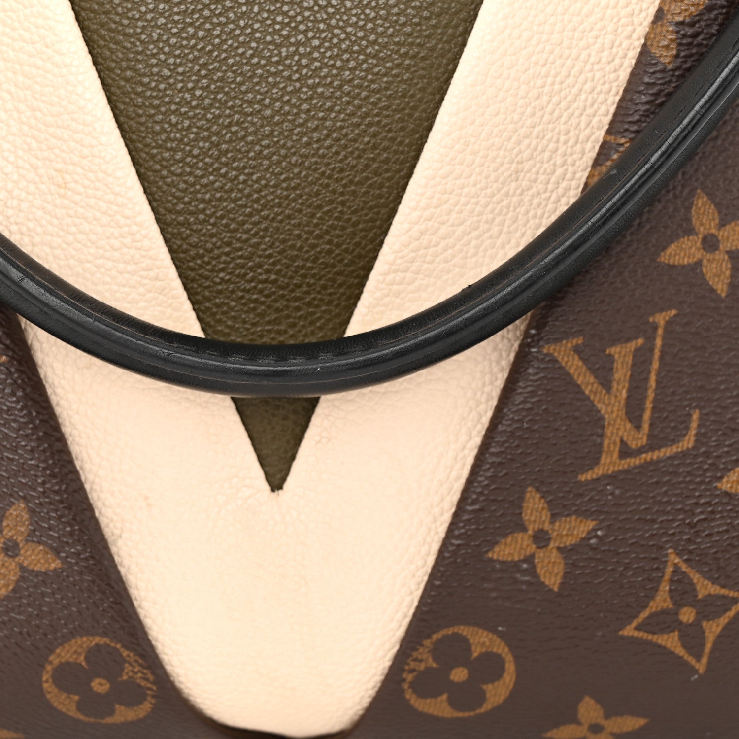 Louis Vuitton Monogram V Tote MM Khaki Cream 15 of 16