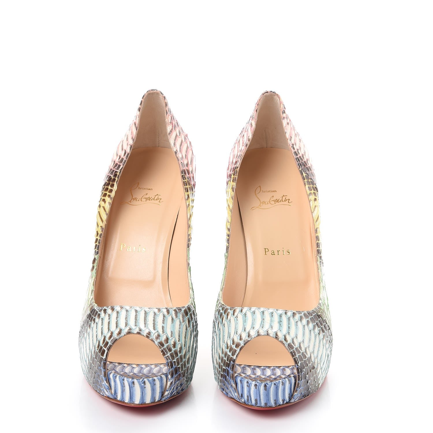 Christian Louboutin Watersnake New Very Prive 120 Pumps 42 Multicolor 2 of 8