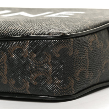 Celine Triomphe Canvas Medium Messenger Bag Black 10 of 10