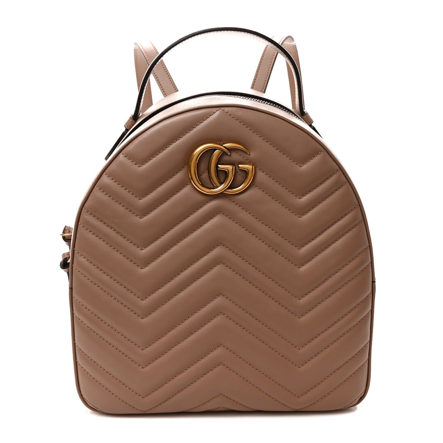 Calfskin Matelasse GG Marmont Dome Backpack Porcelain Rose