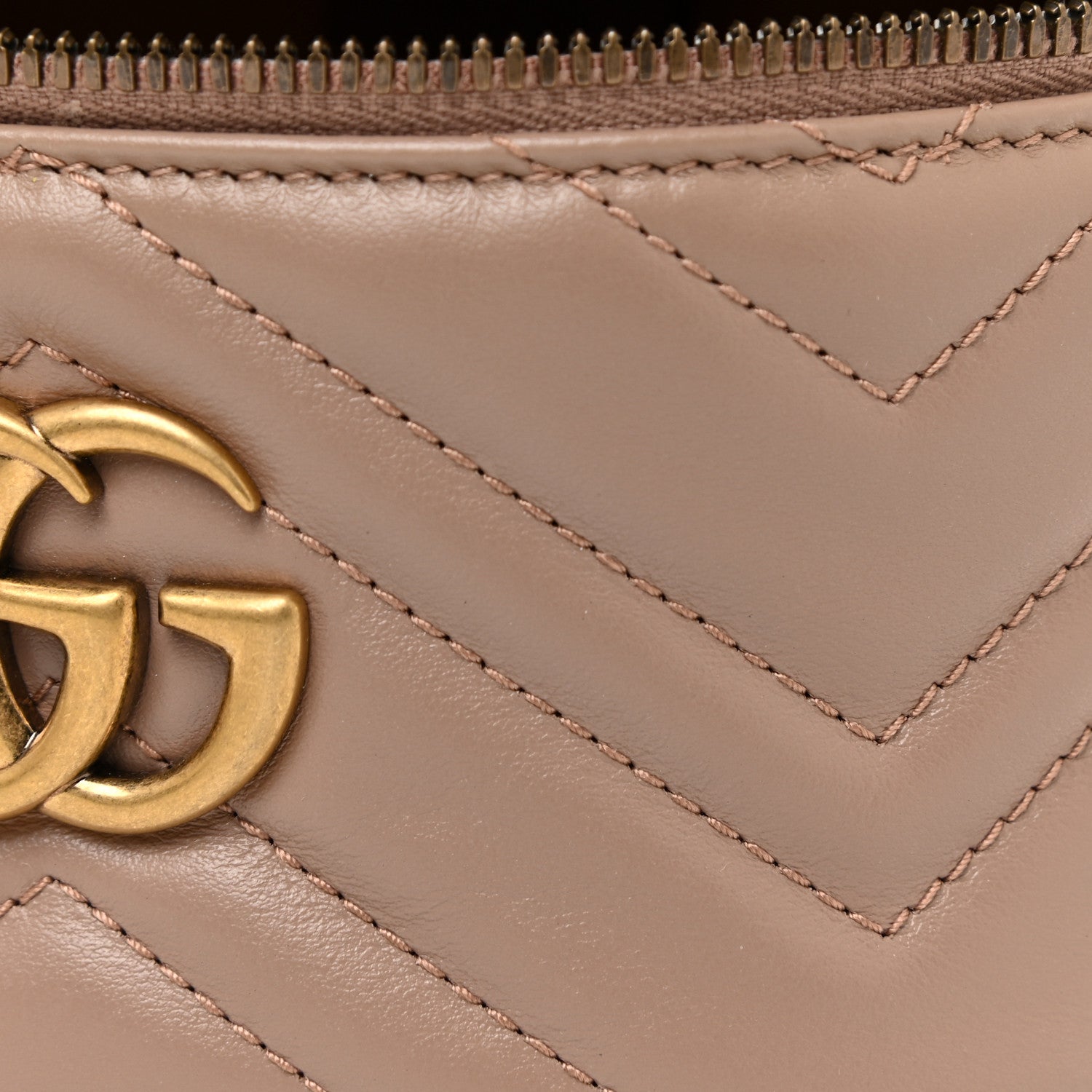 Gucci Calfskin Matelasse Mini GG Marmont Round Backpack Porcelain Rose 8 of 12