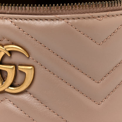 Gucci Calfskin Matelasse Mini GG Marmont Round Backpack Porcelain Rose 8 of 12