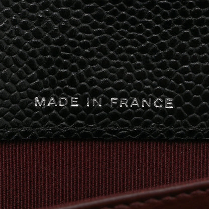 Chanel Caviar Quilted Large Gusset Flap Wallet Black 7 of 10