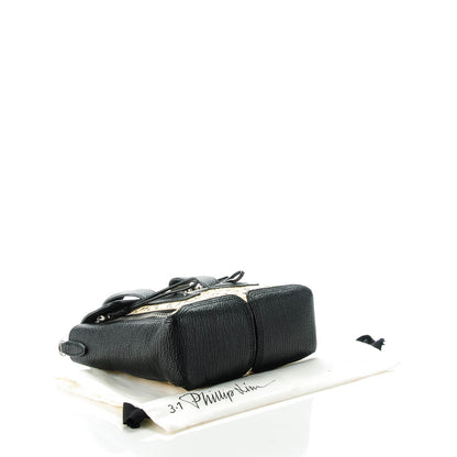 3.1 Phillip Lim 3.1 Textured Calfskin Elaphe Snakeskin Mini Pashli Satchel Natural Black 4 of 8
