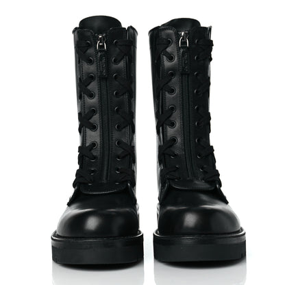 Valentino Garavani Calfskin XCombat 20/40mm Boots 39.5 Black 2 of 7