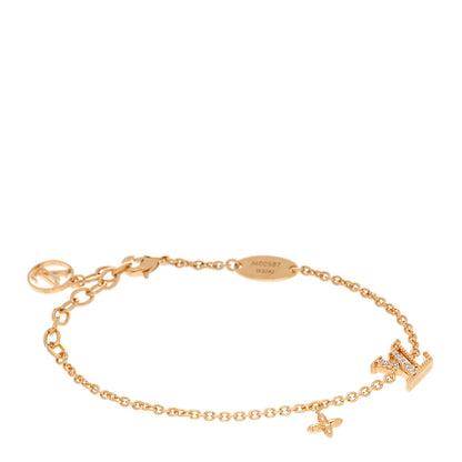 Louis Vuitton Metal Crystal LV Iconic Bracelet Gold 1 of 6