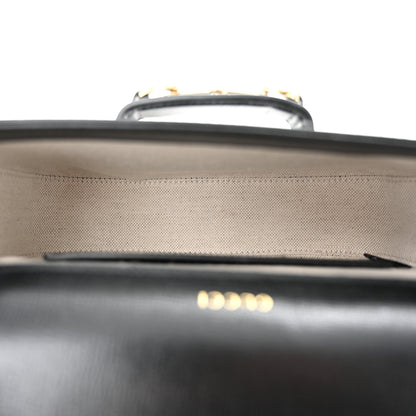 Gucci Azalea Calfskin Web Mini Horsebit 1955 Shoulder Bag Black 5 of 10
