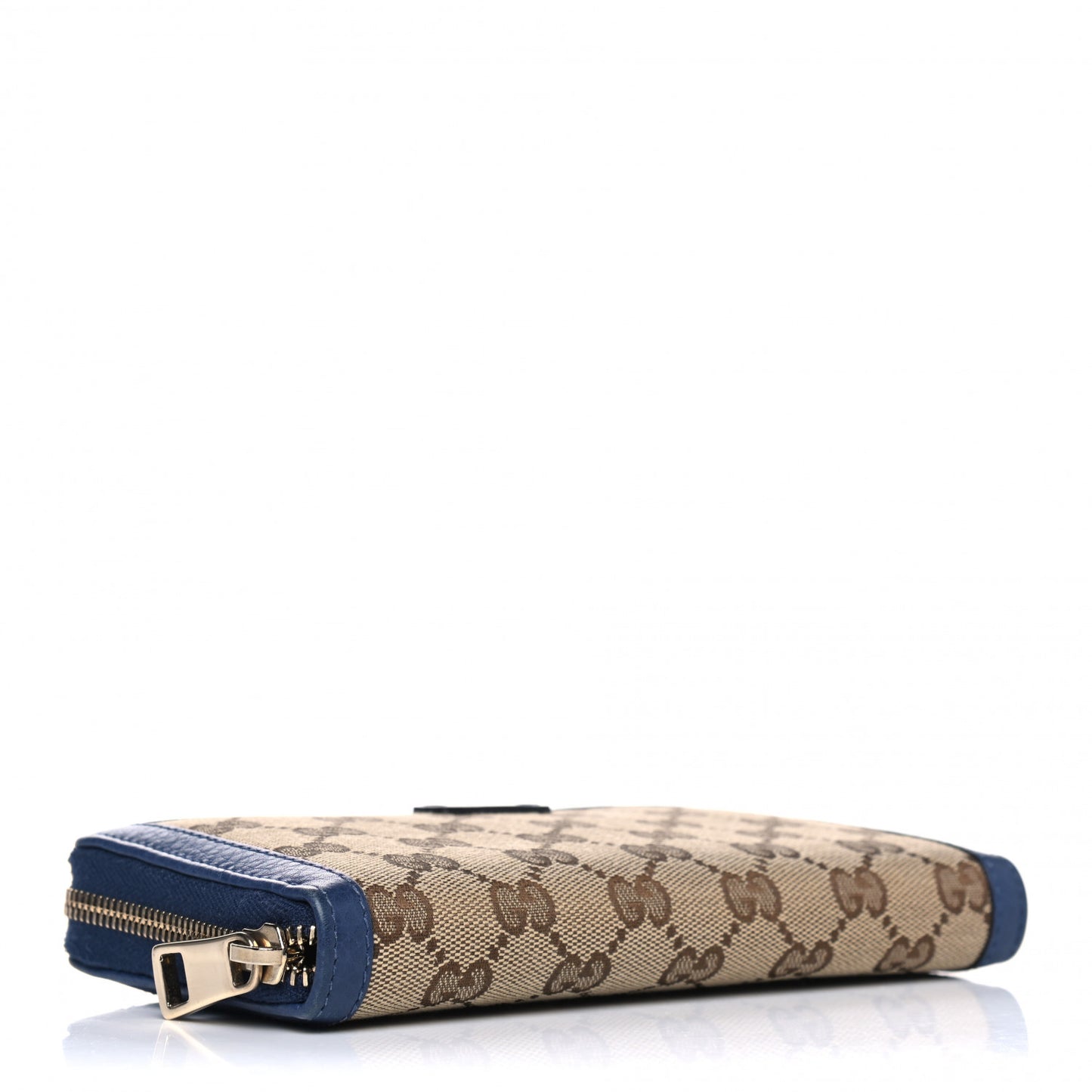 Monogram Zip Around Wallet Blue