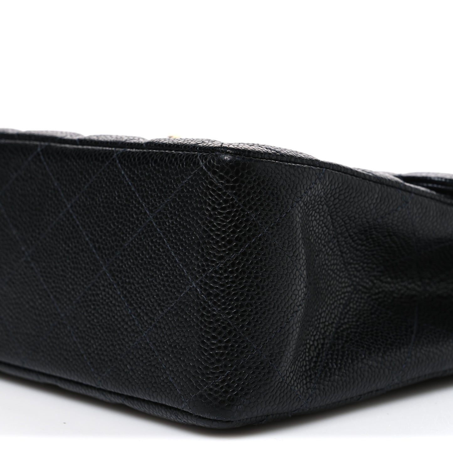 Caviar Jumbo Single Flap Black