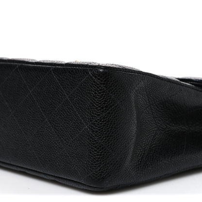 Chanel Caviar Jumbo Single Flap Black 10 of 10