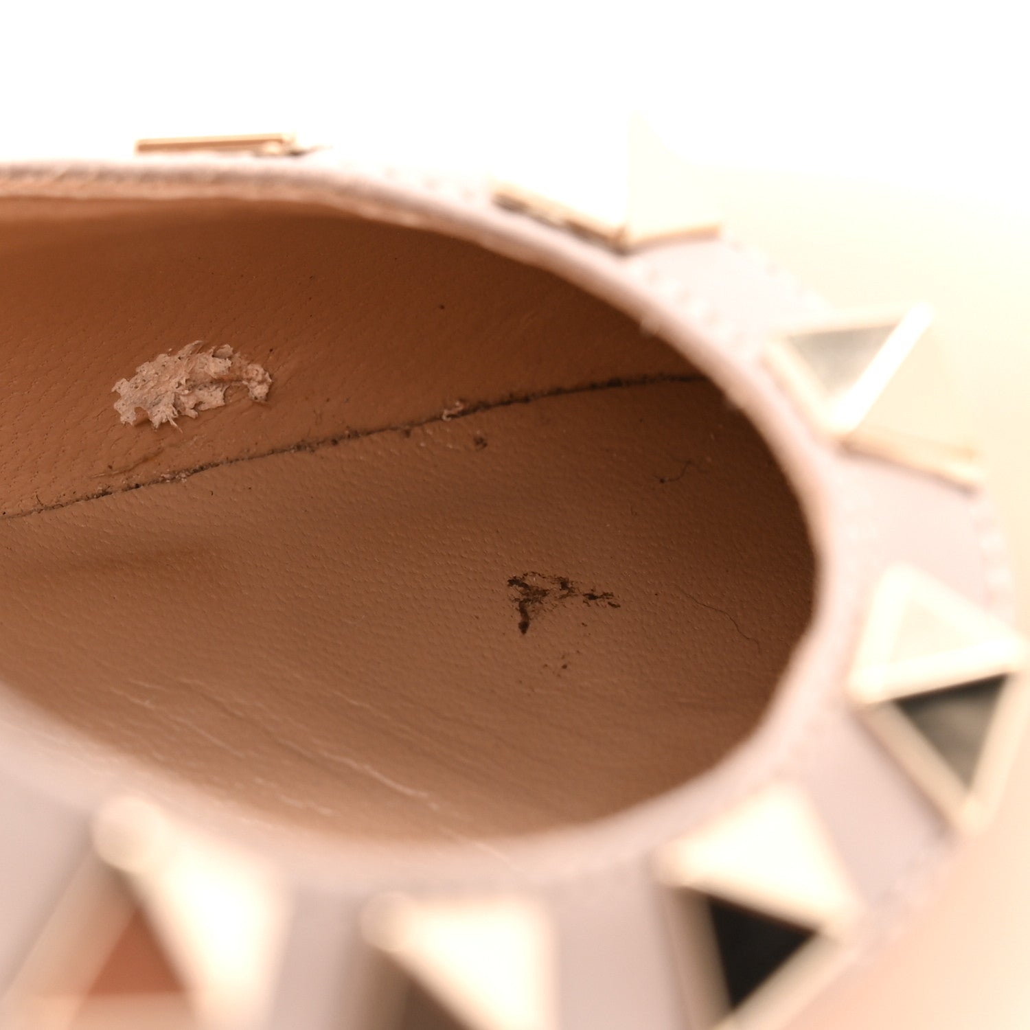 Valentino Garavani Nappa Rockstud 100mm Pumps 35 Poudre 1821399